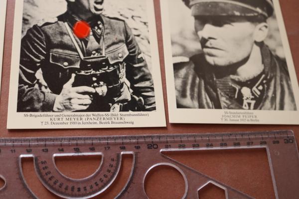 drei neuzeitliche Abzüge - Paul Hausser, Kurt Meyer und Joachim Peiper